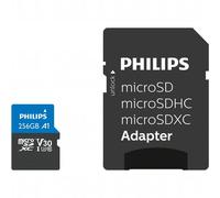 Philips MicroSDXC Card 256GB Class 10 UHS-I U3 in daptateur