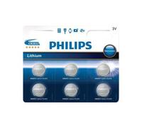 Philips Piles bouton CR2032 3V Pack de 6