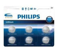 Philips Piles bouton CR2032 3V Pack de 6