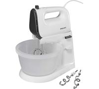 Philips Mixeur à main 5000 Series, 5 vitesses, fonction turbo, crochet pétrisseur, 3,0 L, 450 W, gris (HR3745/00)