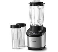 Philips Mixeur Avance Collection ProBlend avec 2 bidons, 1.5 L, 1400 W, métal/verre (HR3760/10)