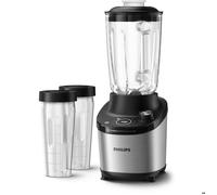 Philips Mixeur haute vitesse série 7000, technologie problend ultra, 1,8 L, 6 programmes, argent, noir (HR3760/10)