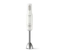 Philips Mixeur plongeant Collection Daily Série 3000 - Puissance de 650W, Technologie ProMix & Anti-Éclaboussures, Design Ergonomique, Pied mixeur en Métal, Accessoire Bol, Blanc (HR2534/00)