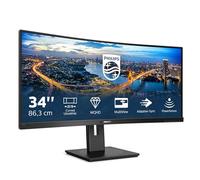 345B1C - Ecran LED - incurvé - 34" - 3440 x 1440 WQHD @ 100 Hz - VA - 300 cd/m² - 3000:1 - 5 ms - 2xHDMI, DisplayPort - haut-parleurs - texture noire