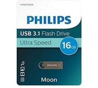 Philips Moon Édition Ultra Speed clé USB 3.1 64 Go pour PC, Ordinateur Portable, Stockage de données informatiques, Vitesse de Lecture jusqu'à 180 Mo/s, Aluminium, Porte-clé
