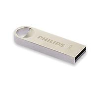 Philips Moon Édition High Speed clé USB 2.0 128 Go pour PC, Ordinateur Portable, Stockage de données informatiques, Vitesse de Lecture jusqu'à 20 Mo/s, Aluminium, Porte-clé