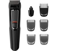 Philips MULTIGROOM Series 3000 MG3720-15, Noir, Rectangle, Acier inoxydable, Barbe, Oreille, Sourcil, Moustache, Nez, 60 min