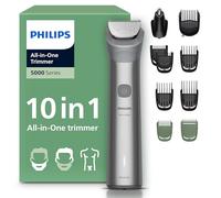 Philips Multigroom série 5000 Tondeuse tout-en-un 10 accessoires - tondeuse pour barbe, cheveux et corps, lames en métal auto-affûtées, 11 hauteurs de coupe (0,5-16 mm), modèle MG5918/15