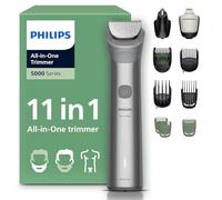 Philips Multigroom série 5000 Tondeuse tout-en-un 11 accessoires - tondeuse pour barbe, cheveux et corps, lames en métal auto-affûtées, 17 hauteurs de coupe (0,5-16 mm), modèle MG5951/15