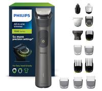 Philips Multigroom Series 7000 - Tondeuse tout-en-un équipée de 15 sabots pour le visage, la tête et le corps, et 26 hauteurs de coupe (de 0,5 à 20 mm) pour une précision ultime (modèle MG7950/15)