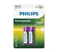 Philips Multilife R6B2A260 - Batterie 2 x type AA - NiMH - (rechargeables) - 2600 mAh
