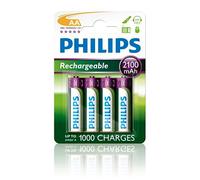 Piles philips rechargeables r-6 2100mah pack 4