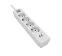 Philips Multiprise à 4 Voies - SPN3042WA/10-230V - Blanc - avec USB
