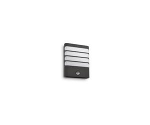 Philips myGarden Applique murale LED Raccoon avec détecteur de mouvement [Anthracite] 3,5 W pour éclairage de jardin et terrasse