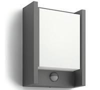 Philips myGarden Arbor Applique murale d'extérieur LED avec détecteur de mouvement [Anthracite] 1 x 6 W Lampe LED intégrée pour éclairage de jardin et de terrasse