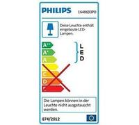 Philips luminaire extérieur LED potelet Bustan gris lumière blanc chaud