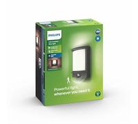 Philips myGarden Samondra Applique murale d'extérieur à LED avec détecteur de mouvement Anthracite 2700 K