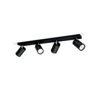 Philips myLiving 5059430PN, Surfaced lighting spot, GU10, 4 ampoule(s), LED, 220-240, Noir