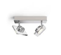 Philips MyLiving Spot Golygon Warmglow Dimmable 2-Flamme, Argent 5048217PO