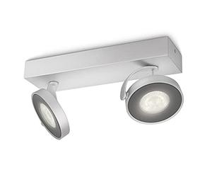 Philips myLiving spotbalken clockwork 2 ampoules lED aluminium 531724816