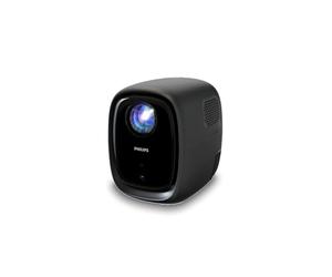 Philips, Neopix 130, Vidéoprojecteur Home cinéma, Correction d'image avancée, Full HD 720p, Source Lumineuse LED avancée, Mode Miroir Wi-FI, Son Stéréo, Système d'exploitation connecté, Noir