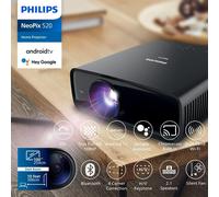 Philips | NeoPix 450 Smart | Full HD (1920x1080) | 500 ANSI lumenów | Ciemnoszary | Inteligentny projektor | Wi-Fi