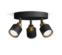 Philips Niall Projecteur, GU10, 3 sources lumineuses, cache-piton rond, 8720169300156,