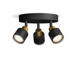 Philips Niall Projecteur, GU10, 3 sources lumineuses, cache-piton rond, 8720169300156,