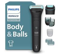 Philips Norelco Body Groomer 5000 Series Tondeuse à cheveux intimes pour homme avec deux têtes de rasage et de coupe 100 % imperméables et deux peignes bidirectionnels, BG5495/50