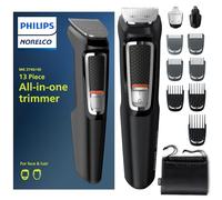 Philips Norelco Multi Groomer MG3740/40 Kit de toilettage tout-en-un 3000-13 pièces pour homme pour barbe, visage, nez, oreilles et tondeuse à cheveux - Pas besoin d'huile de lame