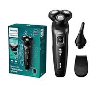 PHILIPS Norelco Rasoirs électriques AquaTouch pour homme, rechargeable pour homme humide et sec, avec lames de coupe confortables et tondeuse de précision à clipser, rasoirs électriques sans fil avec