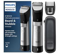 Philips Norelco Tondeuse à barbe et cheveux Ultimate Precision Series 9000 avec technologie Beard Sense pour une coupe uniforme BT9810/40