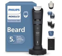Philips Norelco Tondeuse à barbe série 5000 pour homme, 100% étanche BeardSense Tech, tondeuse de précision avec peignes décolorés, lames auto-affûtées, collecteur de cheveux et support de charge