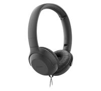 PHILIPS On Ear Headphones UH201BK/00 Headphones with Cable (Foldable, Soft Earpa