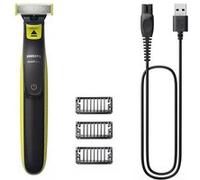 Philips Norelco OneBlade QP2724/10 rasoir pour homme Rasoir à grille Tondeuse Gris, Citron vert