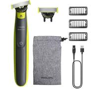 Philips Oneblade 360 Authentique Tondeuse Et Rasoir À Barbe Électrique,2x 360 Lames,3x Peignes À Barbe 1,3,5mm,Qp2724/31