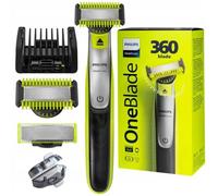Rasoir tondeuse - Philips - OneBlade 360 QP2834/20 - Lame 360 - Accessoires inclus - Fonctionnement sans fil