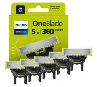 Philips OneBlade Original 360 lames, pour tous les modèles OneBlade et Pro, 5 pièces (modèle QP450/50)