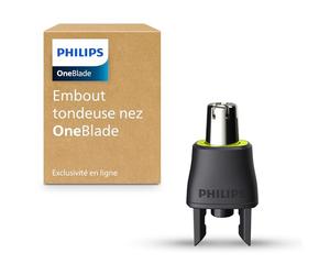 Philips OneBlade Accessoire embout tondeuse nez, compatible avec tous les manches OneBlade, Philips original, modèle QI100/50