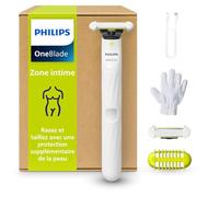 Philips OneBlade Intimate, rasage intime, tailler et raser avec protection cutanée supplémentaire, Rasage proche et confortable - pas complètement nu, modèle QP1924/28
