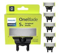 Philips OneBlade Original - Lames de rechange, pour rasoir/tondeuse électrique OneBlade, acier inoxydable robuste, taille, stylisation et rasage, lot de 5, (modèle QP250/50)