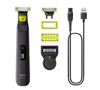 Philips OneBlade Pro 360 QP6542/15 Visage + Corps, 14 hauteurs (0.4-10mm), Wet&Dry, batterie Li-Ion 90 min, Recharge 1h, Tondeuse Précision