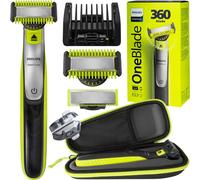 Philips OneBlade QP2830 Rasoir 360 Vert Barbe Corps Tondeuse 5en1 Étui