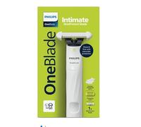Philips OneBlade, Rasoir Intime avec Lame de Protection pour la Peau, Étanche, Rechargeable, Blanc