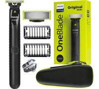 Philips OneBlade Rasoir QP1424 10 Noir Vert avec étui Tondeuse Wet Dry