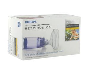Philips OptiChamber Diamond Chambre Inhalation Avec Masque Taille Moyenne 1 Set