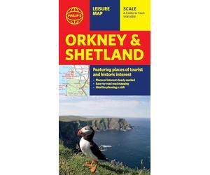 Philip's Orkney and Shetland: Leisure and Tourist Map: Featuring Places of Tourist and Historic Interest
