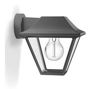 PHILIPS Outdoor, Applique Murale Extérieure Alpenglow, Aluminium Anthracite | Éclairage Extérieur au Design Vintage, Ampoule Remplaçable E27 Non Incluse, Style Lanterne, IP44 Résiste aux intempéries