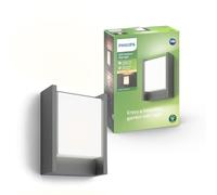 PHILIPS Outdoor, Applique Murale Extérieure Arbour, 700lm, Anthracite | Applique Murale, LED Intégrée, Blanc Chaud 3000K, IP44 Résistante aux Intempéries, Revêtement anti-corrosion, 6W