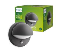 Philips Applique murale June extérieure avec détecteur de mouvement E27 max 60W Anthracite